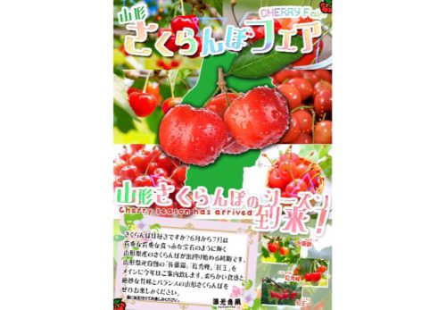 🍒✨山形よりすぐりのさくらんぼが大集合！ ＼ さくらんぼまつり 開催 🍒／