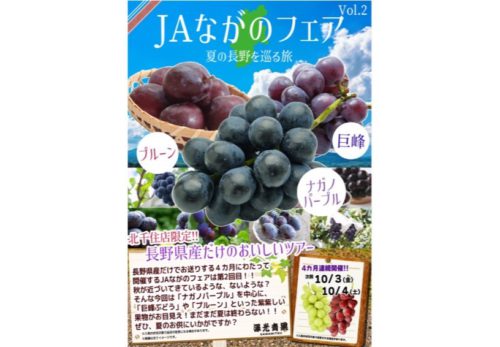 🍇✨ 9/5（金）・9/6（土） 北千住店で “長野フェア” 開催！ ✨🍎